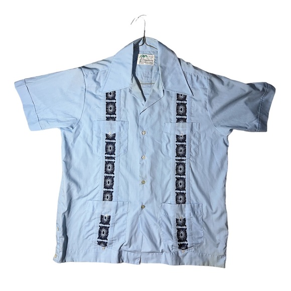 VINTAGE Guayabera Men’s Dress Shirt - Picture 1 of 3
